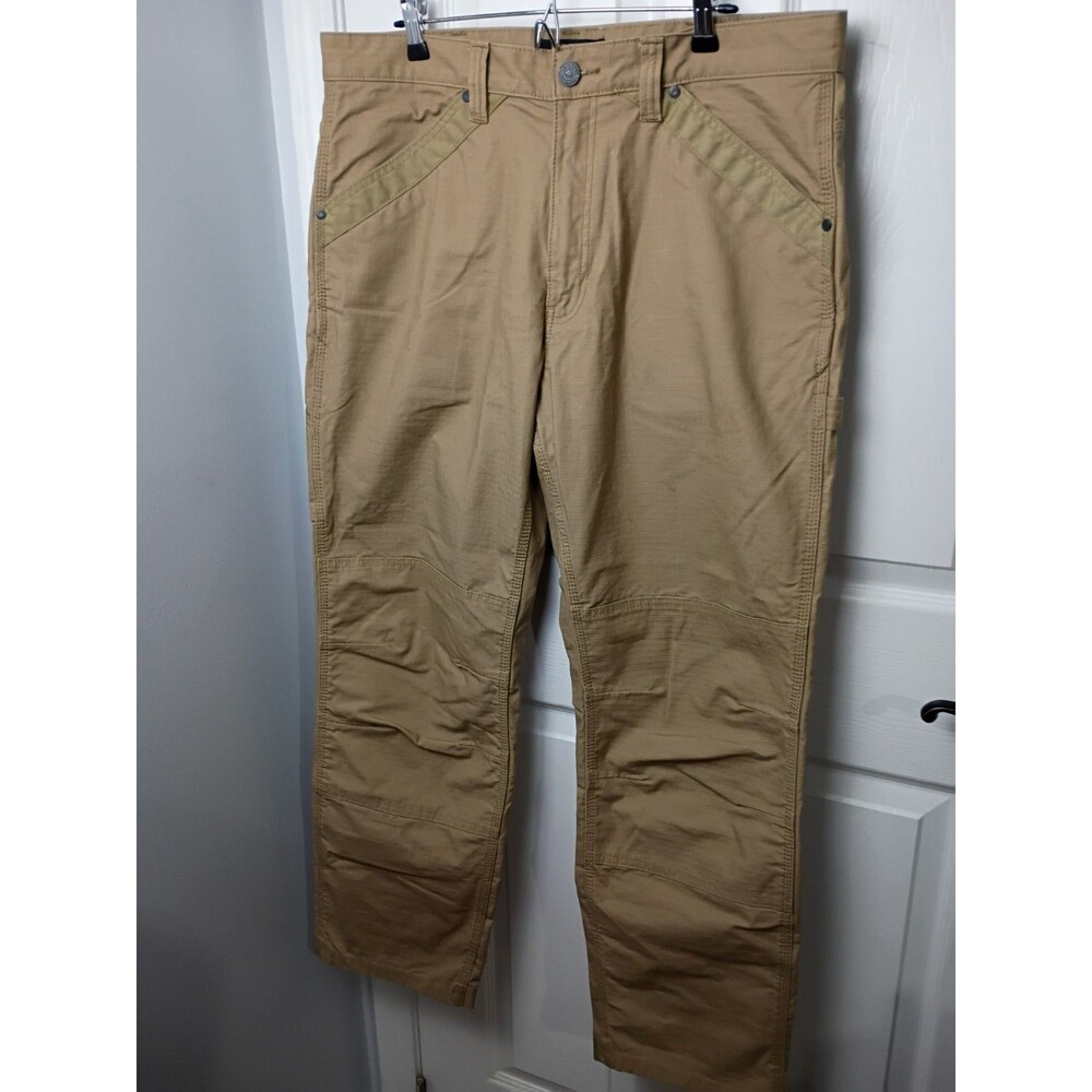 Ridgecut Pants Mens 38x32 Brown Relaxed Fit Ultra Work Toughshield Ripstop Cargo